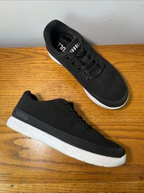 Nobull Black Canvas Trainer Crossfit Athletic Lace Up Sneakers Size 7.5